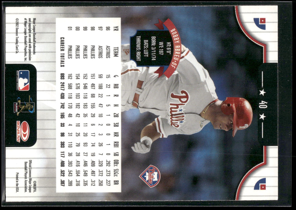 2002 Donruss #40 Bobby Abreu