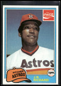 1981 Topps Coca-Cola Houston Astros #8 J.R. Richard