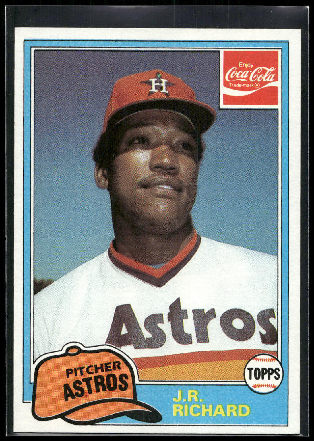 1981 Topps Coca-Cola Houston Astros #8 J.R. Richard