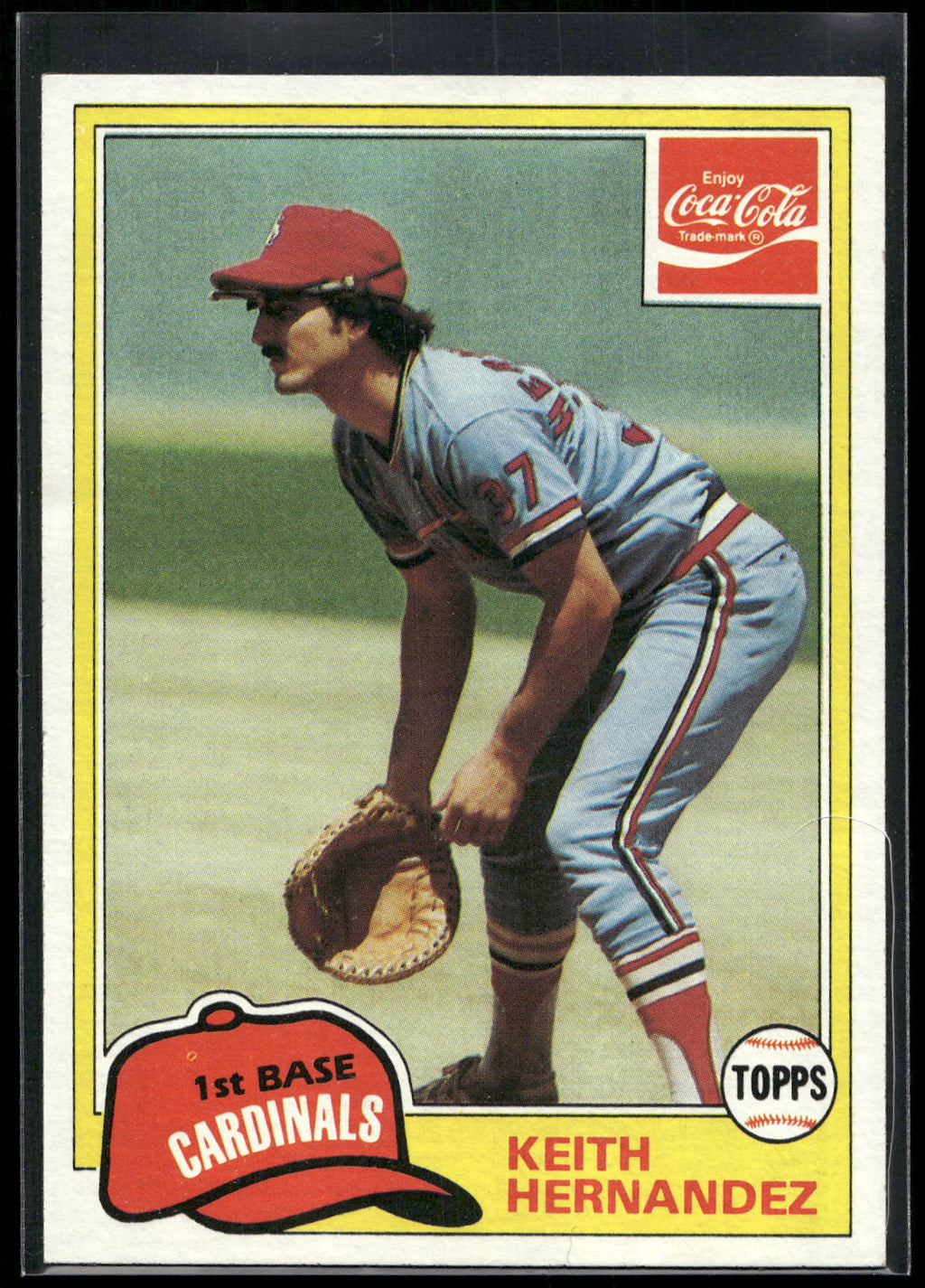 1981 Topps Coca-Cola St. Louis Cardinals #3 Keith Hernandez
