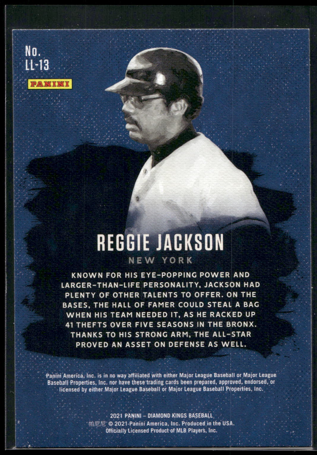 2021 Panini Diamond Kings #LL-13 Reggie Jackson Legacy Lithographs