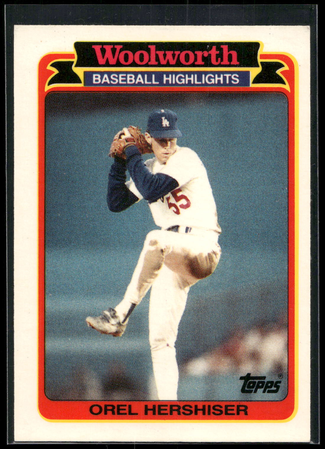 1989 Topps Woolworth Baseball Highlights #25 Orel Hershiser