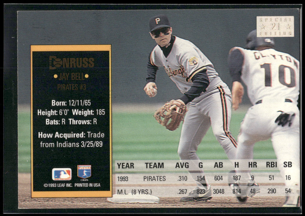 1994 Donruss #21 Jay Bell Special Edition