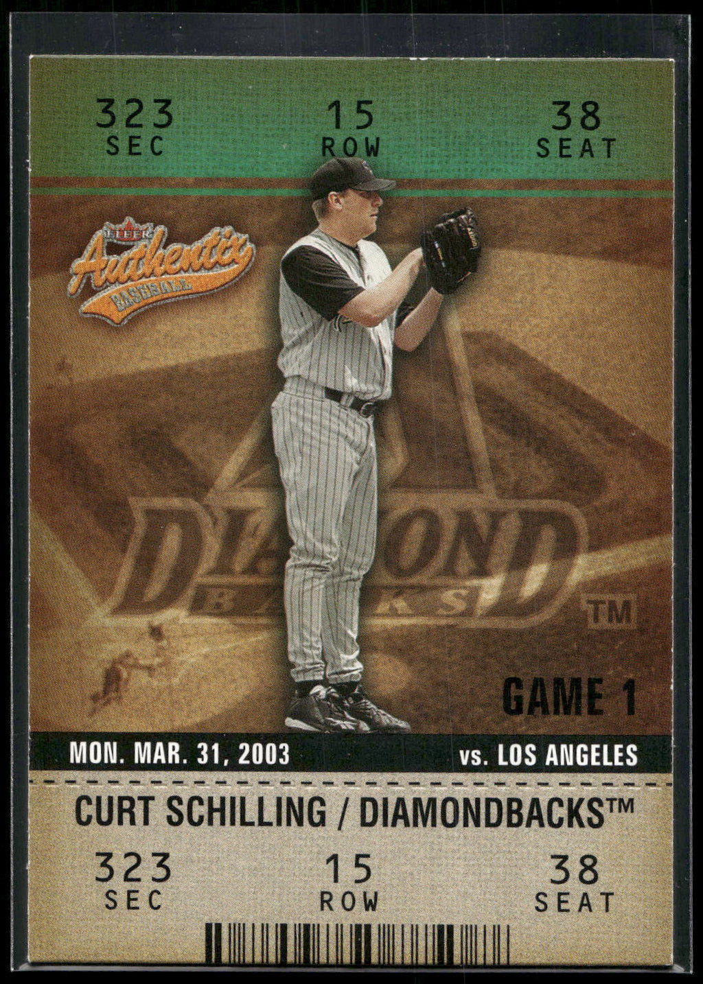 2003 Fleer Authentix #63 Curt Schilling