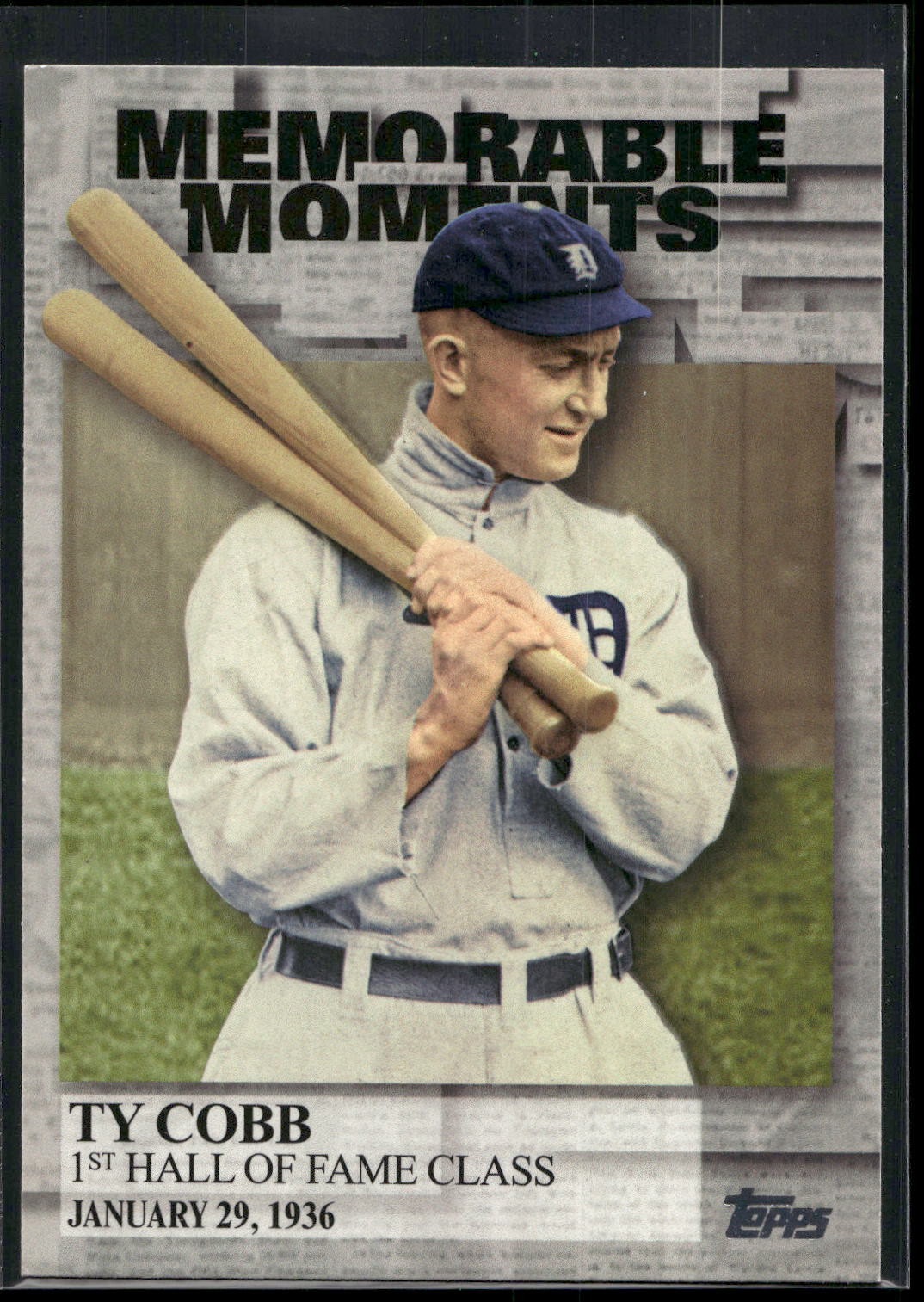 2017 Topps #MM-19 Ty Cobb Memorable Moments
