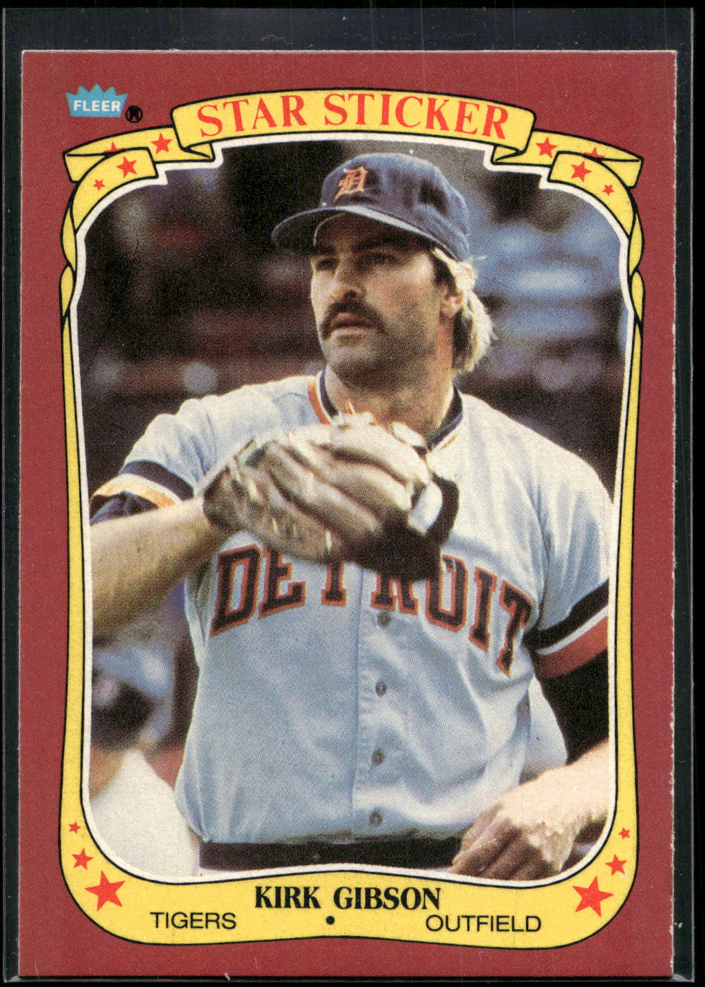 1986 Fleer Star Stickers #45 Kirk Gibson