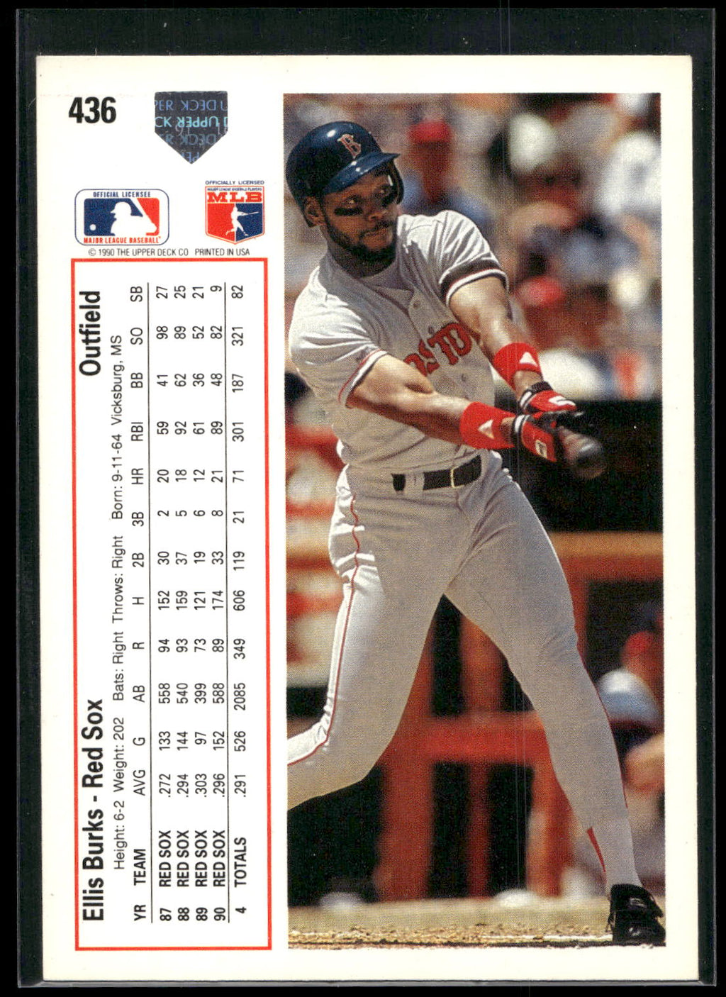 1991 Upper Deck #436 Ellis Burks