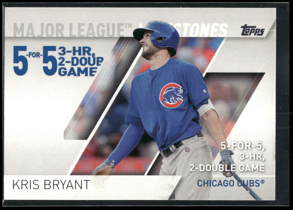 2017 Topps #MLM-17 Kris Bryant Major League Milestones