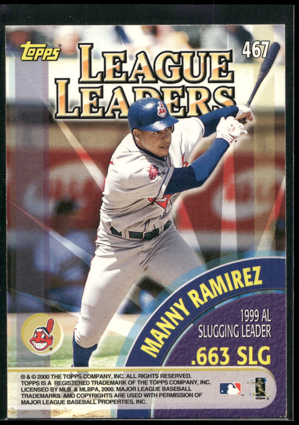 2000 Topps #467 Larry Walker / Manny Ramirez