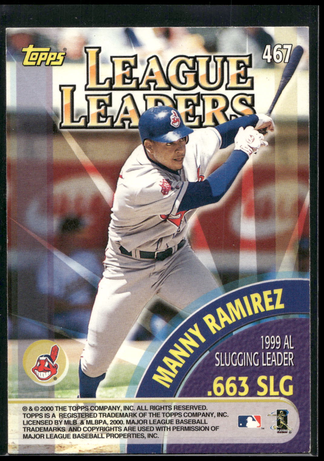 2000 Topps #467 Larry Walker / Manny Ramirez