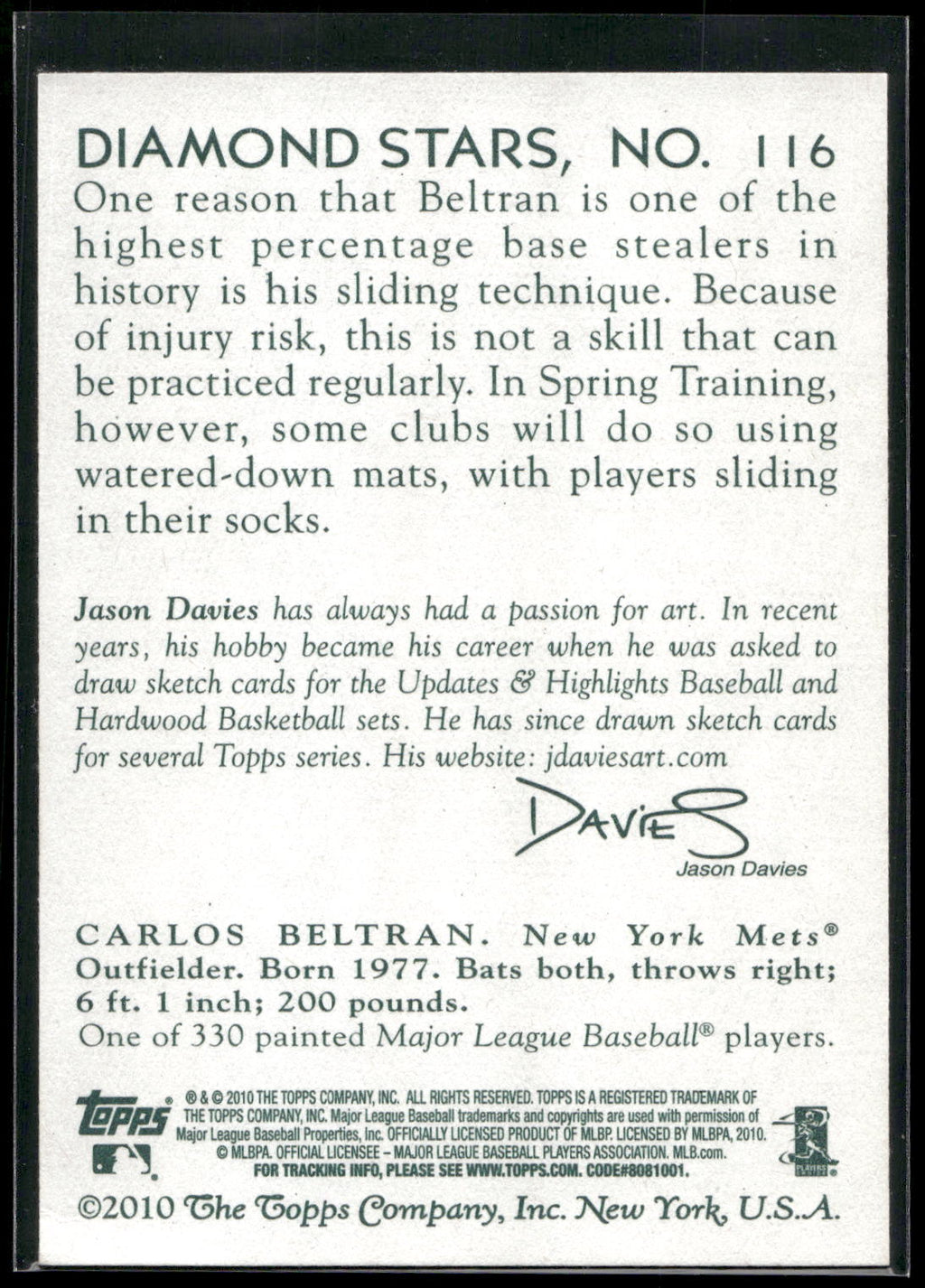 2010 Topps National Chicle #116 Carlos Beltran