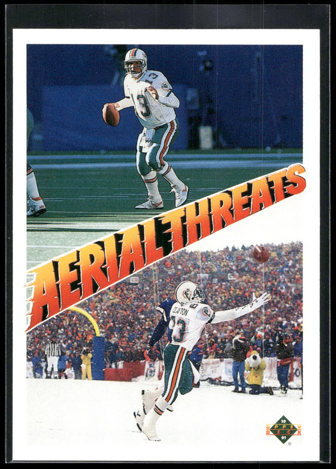 1991 Upper Deck #34 Dan Marino / Mark Clayton