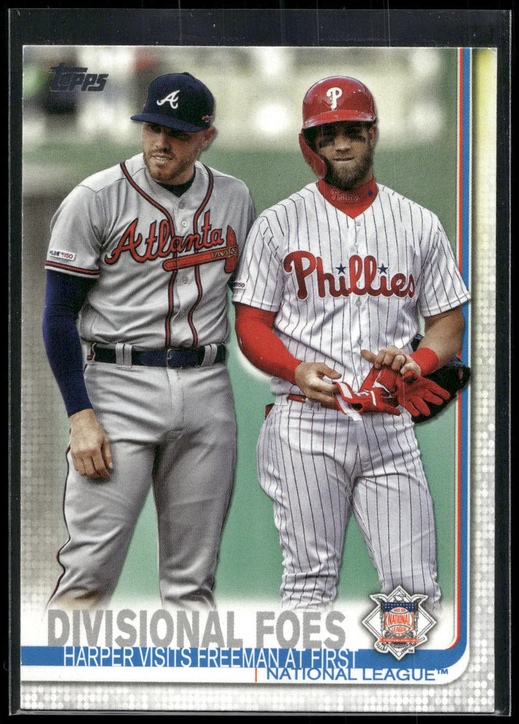 2019 Topps Update #US260 Divisional Foes (Freddie Freeman / Bryce Harper)