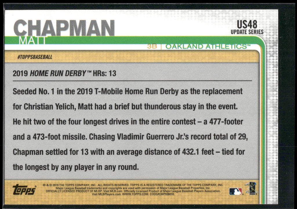 2019 Topps Update #US48 Matt Chapman
