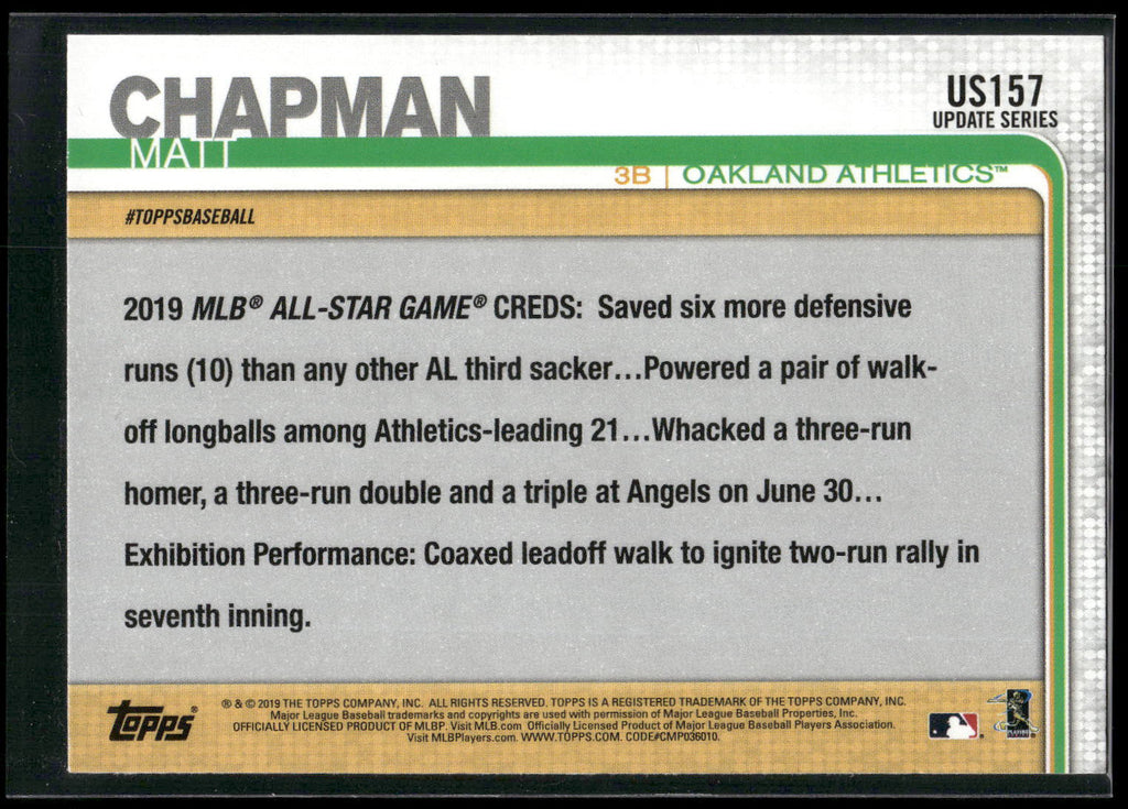 2019 Topps Update #US157 Matt Chapman