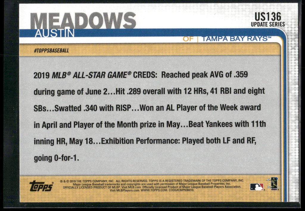 2019 Topps Update #US136 Austin Meadows