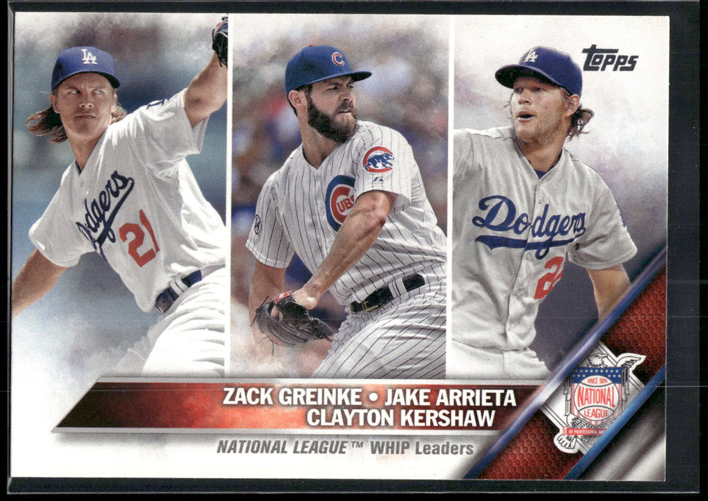 2016 Topps #125 (Zack Greinke / Jake Arrieta / Clayton Kershaw)