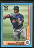 2021 Topps Big League #100 Francisco Lindor Electric Blue