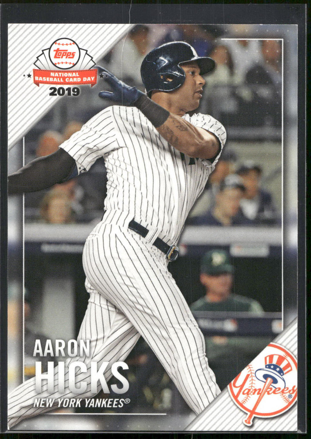 2019 Topps National Baseball Card Day New York Yankees SGA #NYY-10 Aaron Hicks