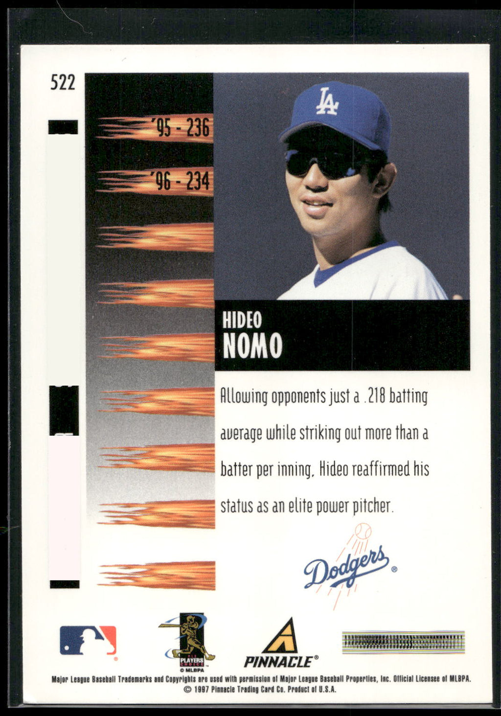 1997 Score #522 Hideo Nomo