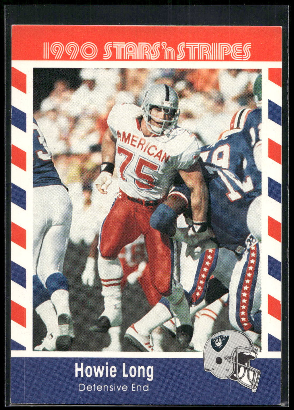 1990 Asher Candy Stars 'n Stripes #27 Howie Long