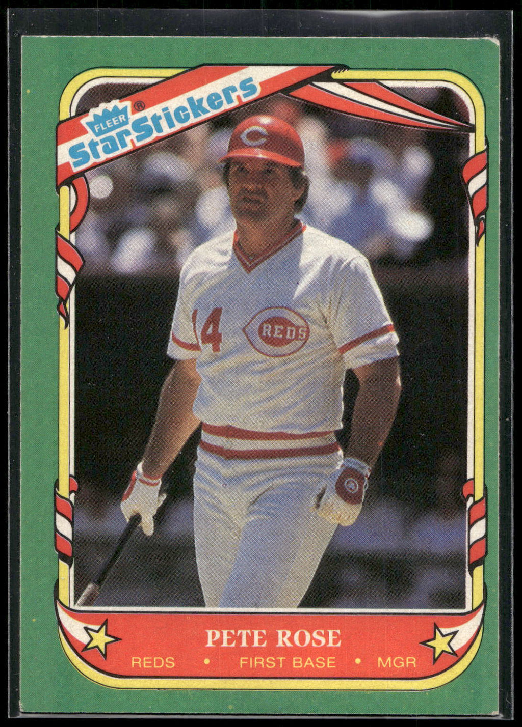 1987 Fleer Star Stickers #102 Pete Rose