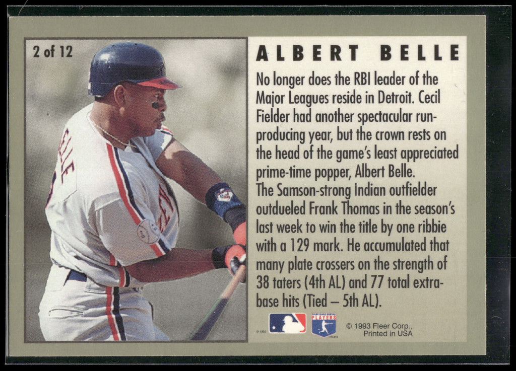 1994 Fleer #2 Albert Belle League Leaders