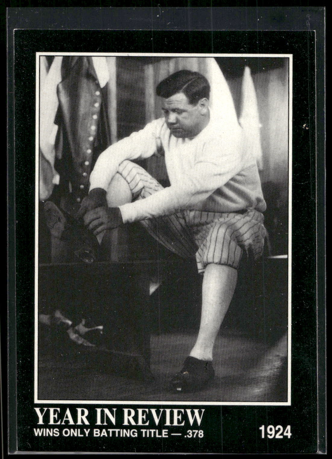 1992 Megacards Babe Ruth #16 Wins Only Batting Title - .378