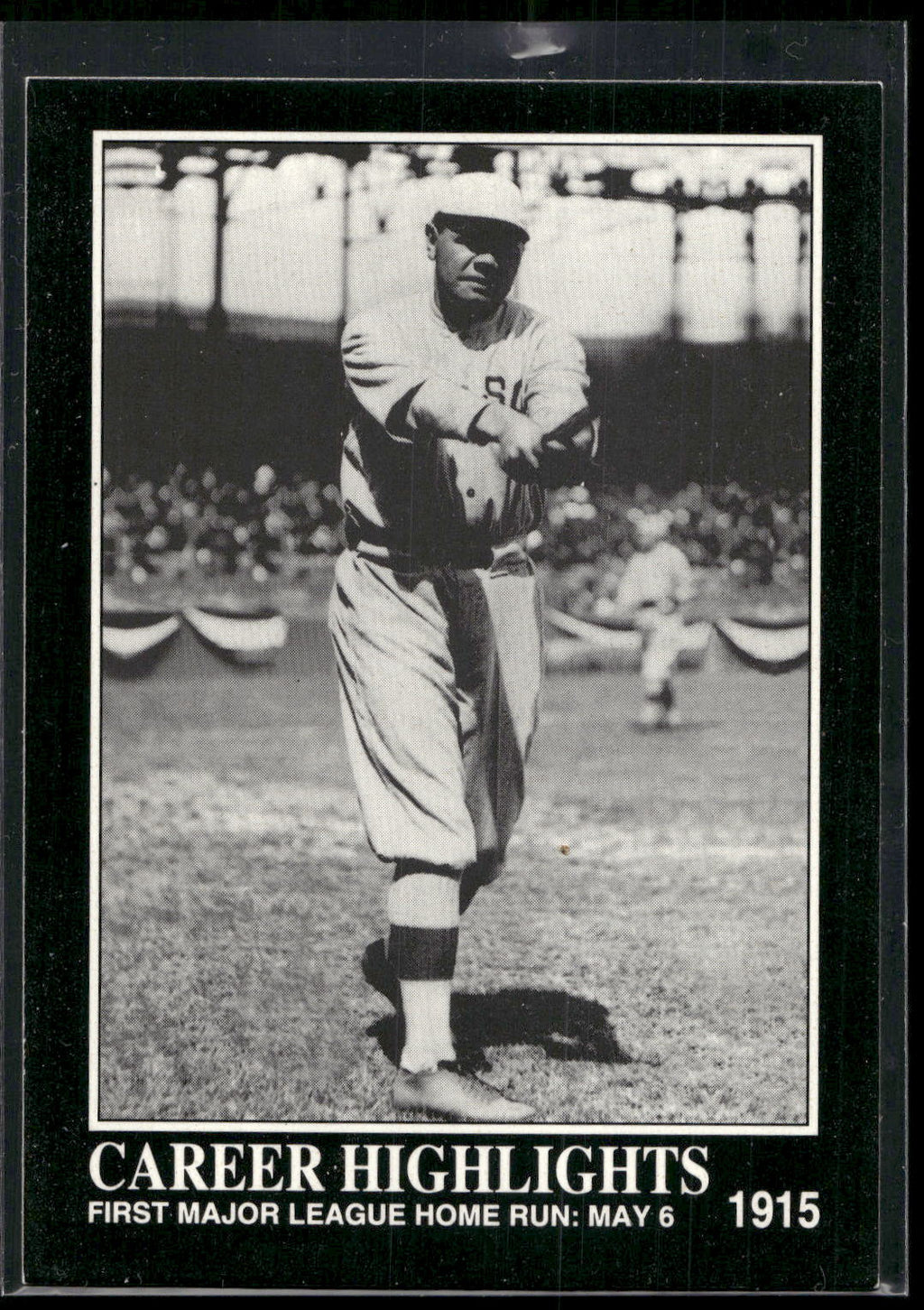 1992 Megacards Babe Ruth #72 First Major League Home Run: May 6