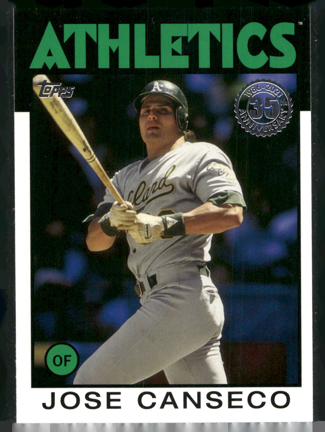 2021 Topps #86B-22 Jose Canseco 1986 Topps Baseball 35th Anniversary (Series 2)