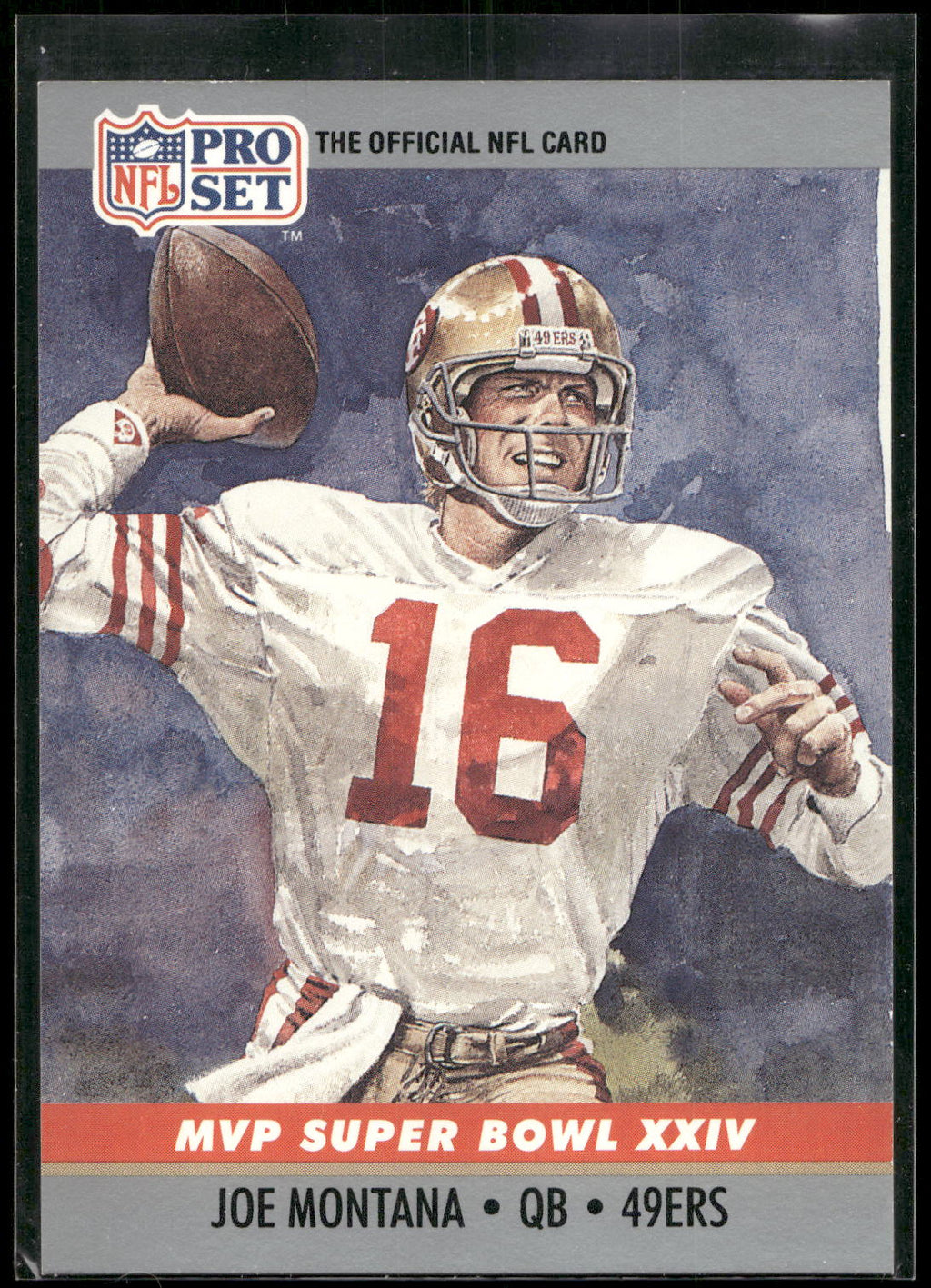 1990 Pro Set #24 Joe Montana Super Bowl MVP Collectibles