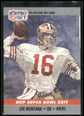1990 Pro Set #24 Joe Montana Super Bowl MVP Collectibles