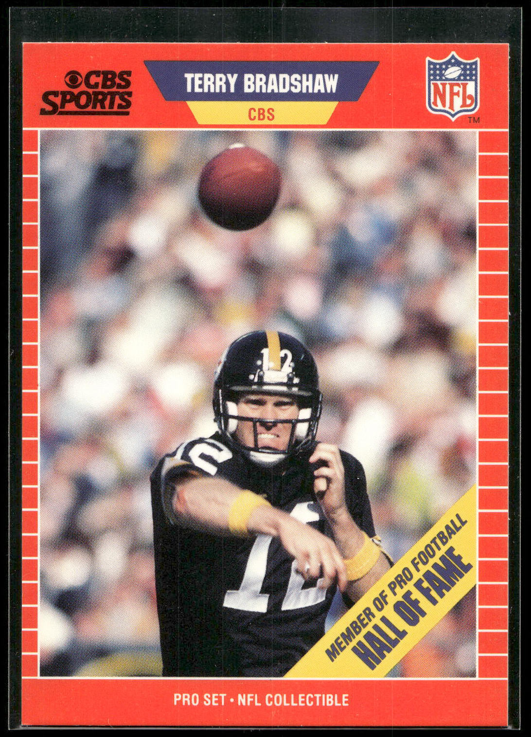 1989 Pro Set #12 Terry Bradshaw Announcer Collectibles