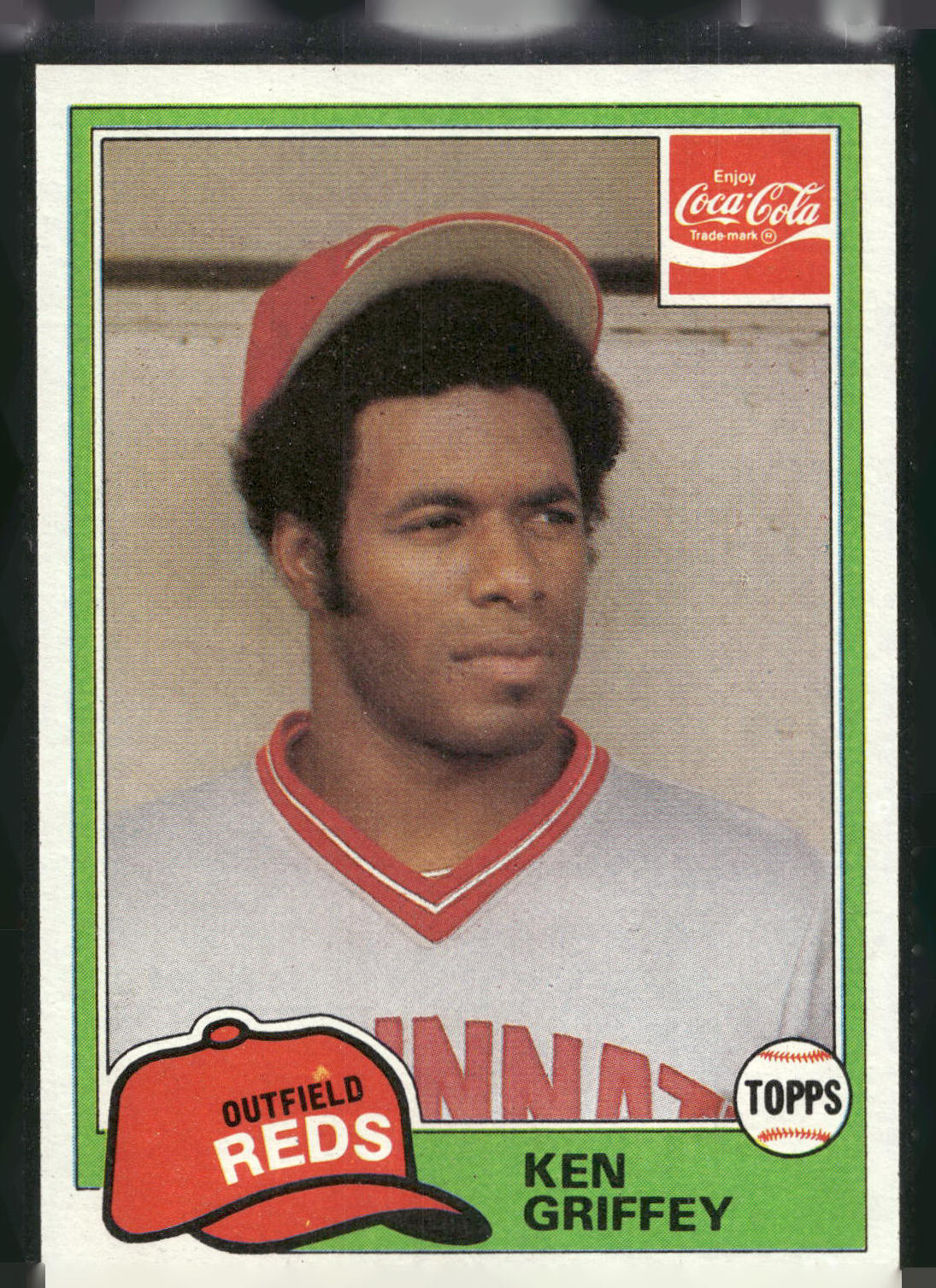 1981 Topps Coca-Cola Cincinnati Reds #6 Ken Griffey