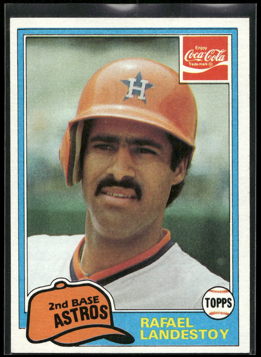 1981 Topps Coca-Cola Houston Astros #5 Rafael Landestoy