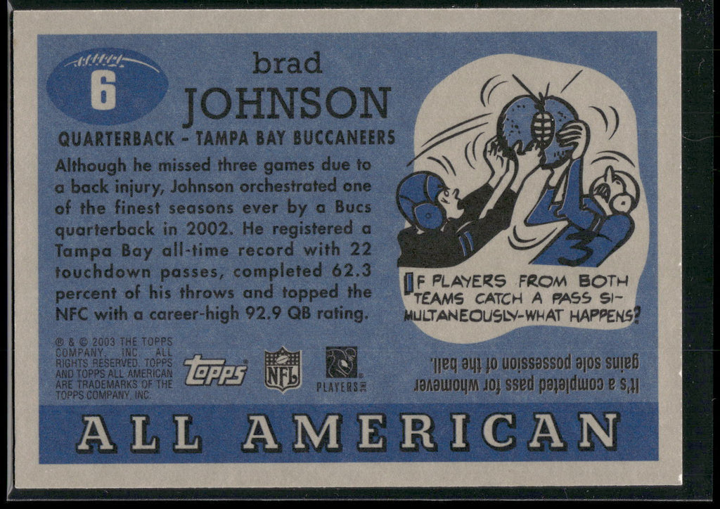 2003 Topps All American #6 Brad Johnson