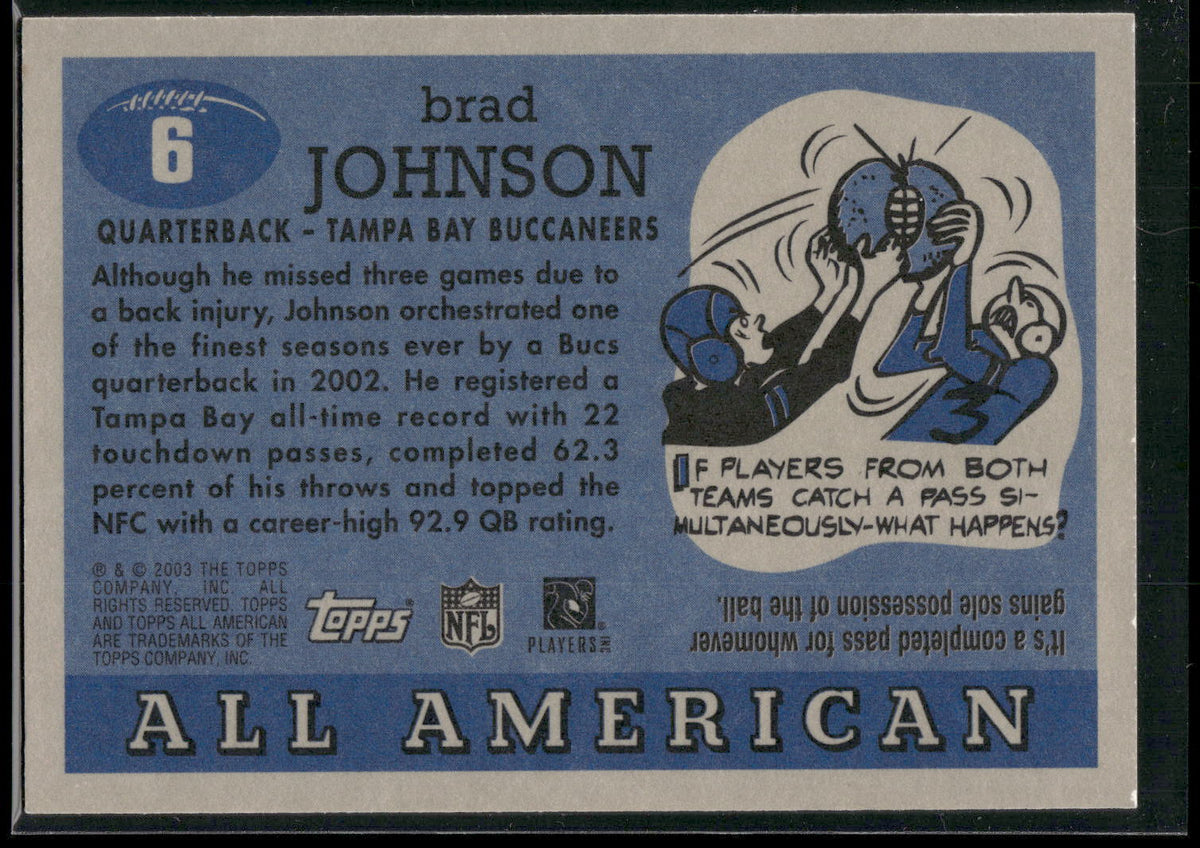 2003 Topps All American #6 Brad Johnson