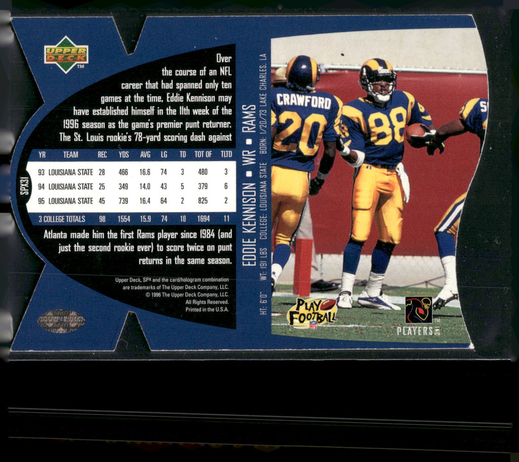 1997 SPx #SPX31 Eddie Kennison