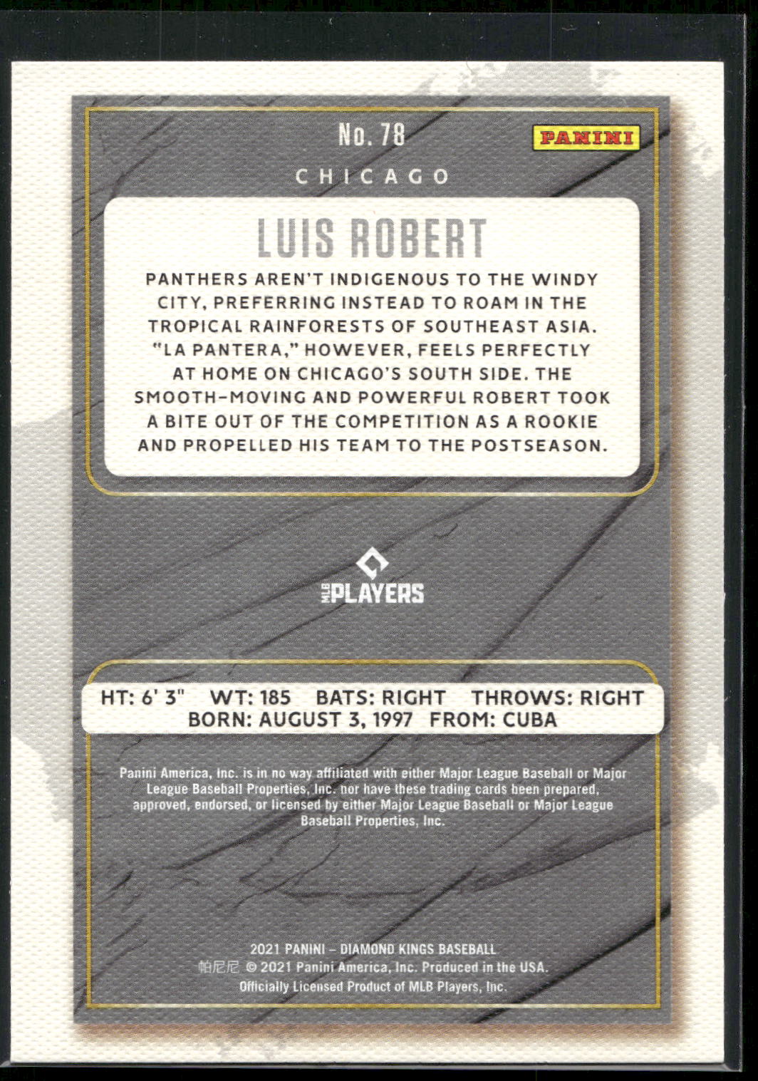 2021 Panini Diamond Kings #78 Luis Robert