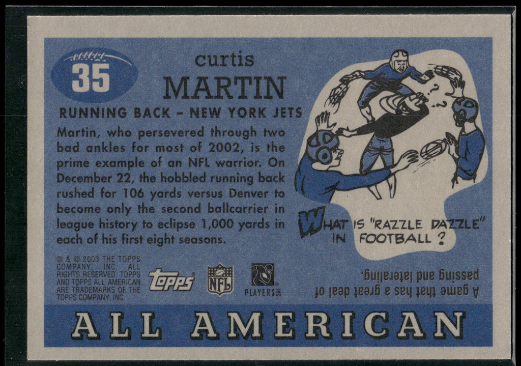 2003 Topps All American #35 Curtis Martin