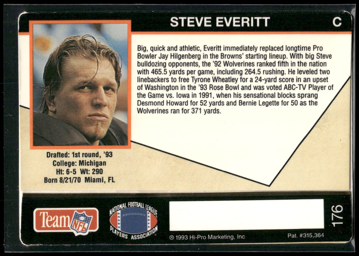 1993 Action Packed #176 Steve Everitt