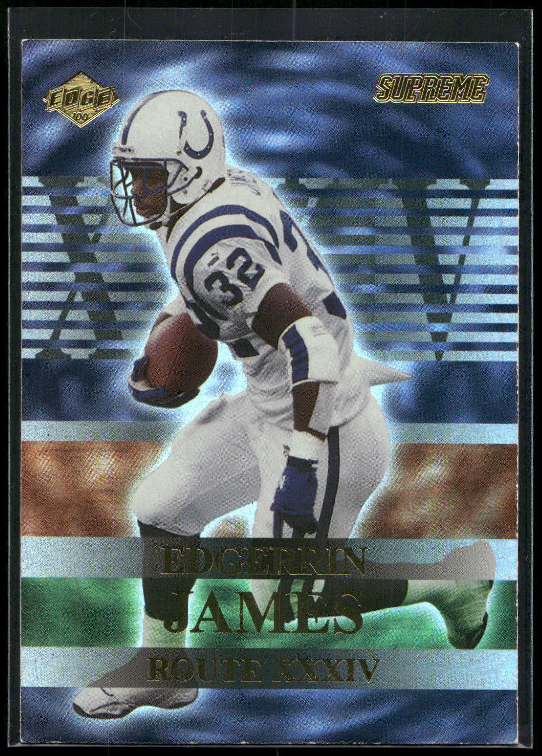 2000 Collector's Edge Supreme #R2 Edgerrin James Route XXXIV