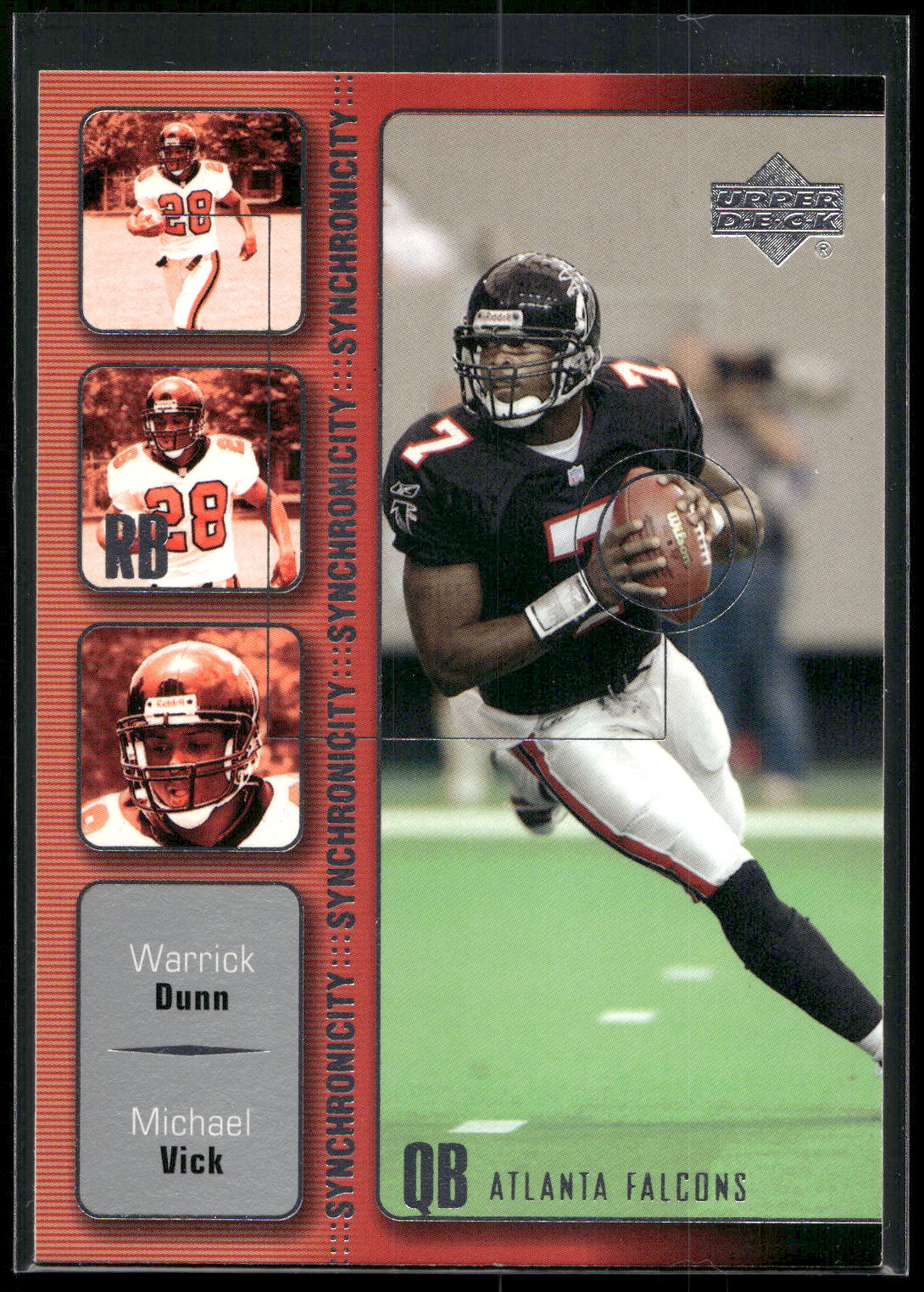 2002 Upper Deck #SY-2 Michael Vick / Warrick Dunn Synchronicity