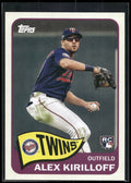 2021 Topps #T65-30 Alex Kirilloff 1965 Topps Redux
