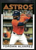 2021 Topps #86B-13 Yordan Alvarez 1986 Topps Baseball 35th