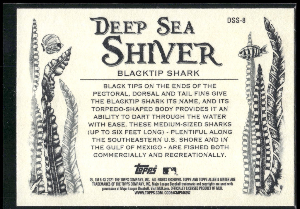 2021 Topps Allen & Ginter #DSS-8 Blacktip Shark Deep Sea Shiver