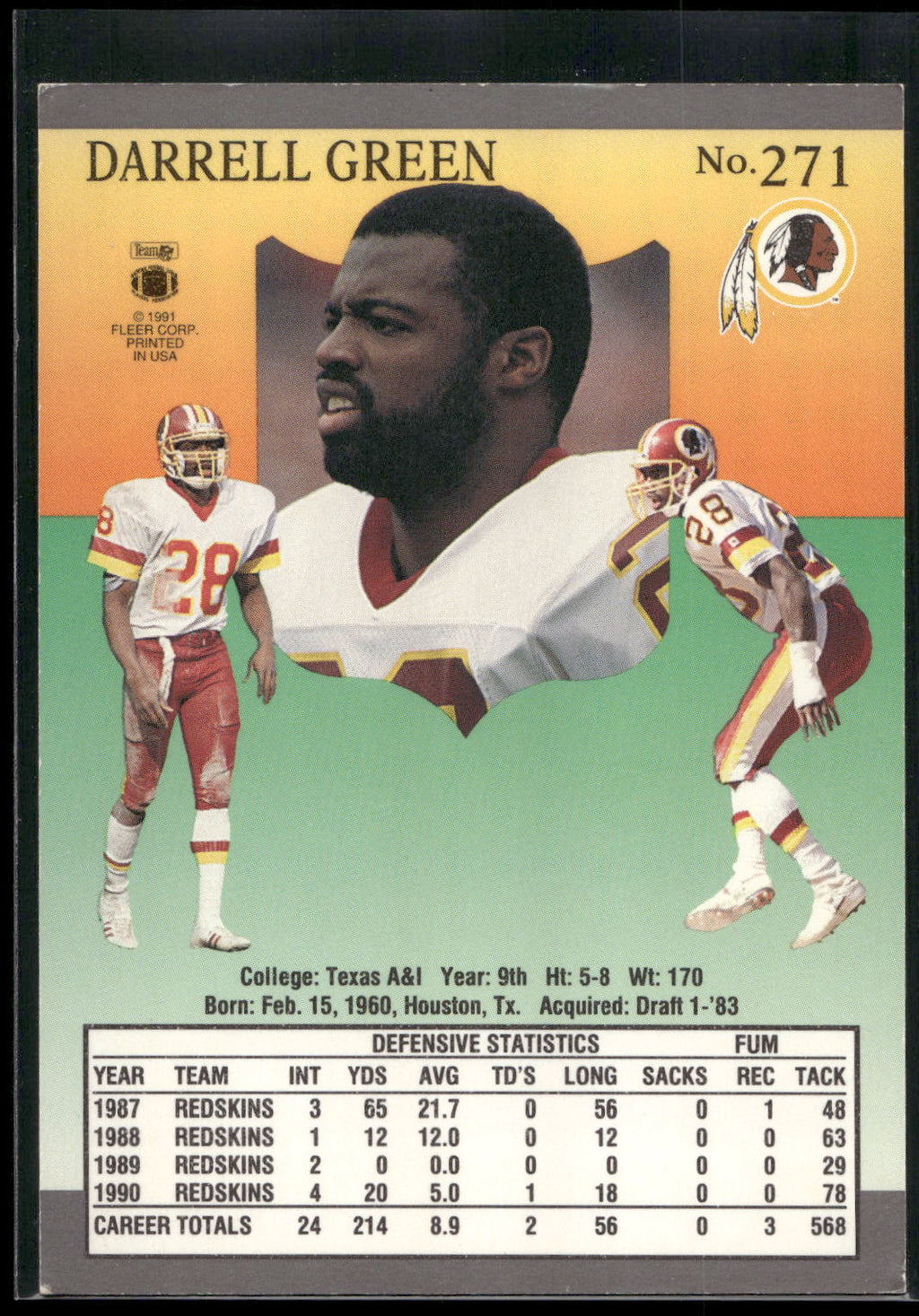 1991 Ultra #271 Darrell Green