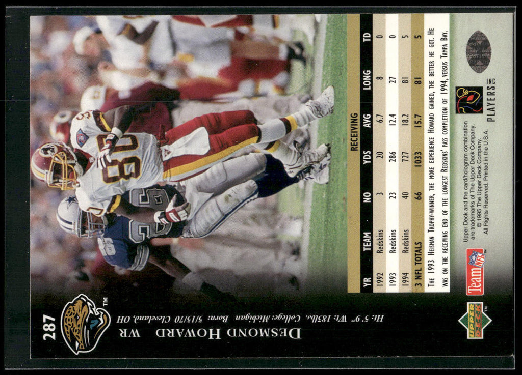 1995 Upper Deck #287 Desmond Howard