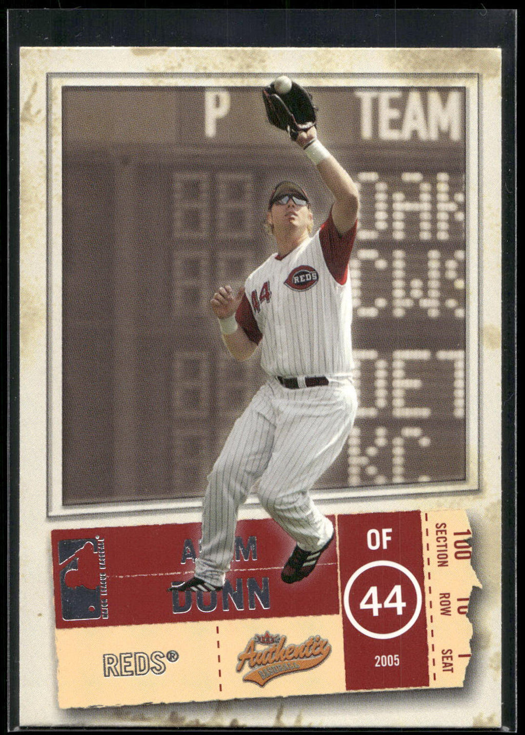 2005 Fleer Authentix #66 Adam Dunn