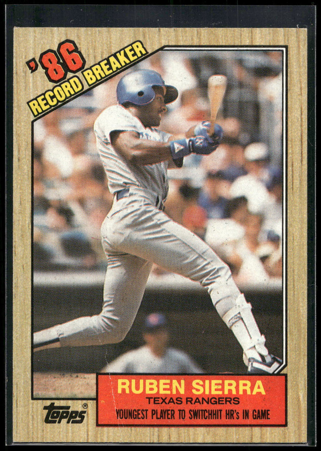 1987 Topps #6 Ruben Sierra
